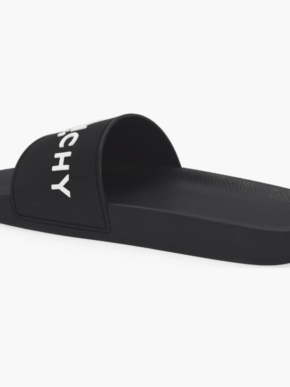 Authentic Givenchy Black Paris Logo Slide Sandals - Picture 6 of 6
